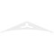 Ekena Millwork Pitch Naple Architectural Grade PVC Gable Pediment, 48"W x 10"H x 1"P (5/12) GPP048X010X100NAP - alternate 5